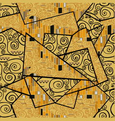 Patchwork Seamless Pattern Klimt