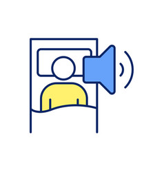 Loud Snoring At Night Rgb Color Icon