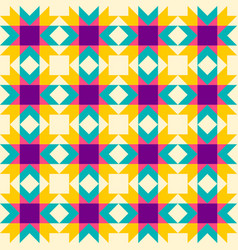 Abstract Geometric Pattern Scandi Star Kilim Quilt