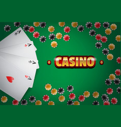 Casino Inscription Four Aces And Chips