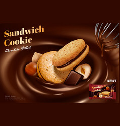 Chocolate Sandwich Cookie Ad