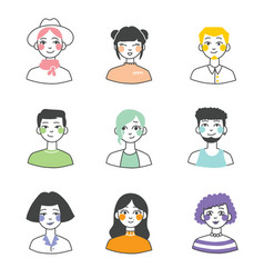 Collection Of Twelve Different People Avatar