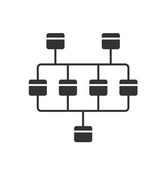 Network Diagram Glyph Icon Cluster Diagram