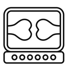 Physical Therapist Monitor Icon Outline