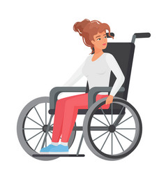 Woman In Wheelchair Looking Around