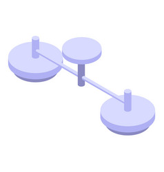 Balance Scale Comparing Three Round Weights