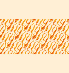 Fire Flame Seamless Pattern Design Tongues