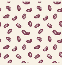 Bean Plant Seamless Pattern