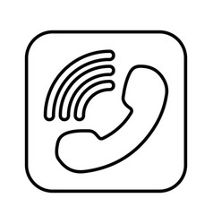 Call App Caller Outline Icon Line Art