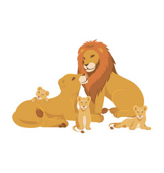 Lion Family Cartoon