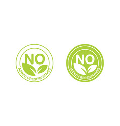 No Added Preservatives Stamp - Isolated Icon