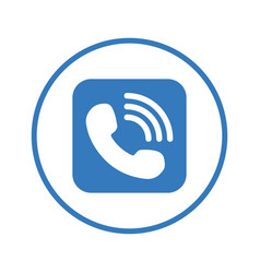 Call App Caller Icon Blue Color Design