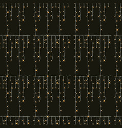 Tangled String Lights Seamless Pattern Design