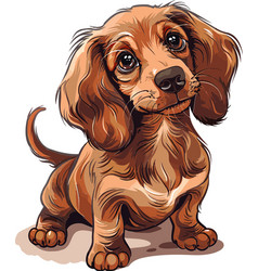 Dachshund Dog Adorable Art