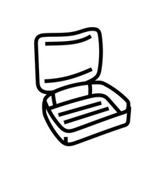 Lunch Box Bag Food Line Icon