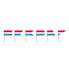 Luxembourgish Toothpick Flags Souvenir From