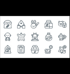 Animal Welfare Line Icons Linear Set Quality Line