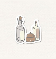 Set Of Condiment Sticker