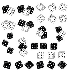 Black And White Dice Set