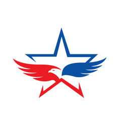 Us Flag American Strip And Stars Eagle Logo