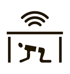 Protection Hide Human Under Table Icon