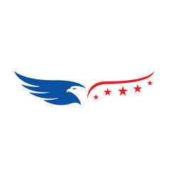 Us Flag American Strip And Stars Eagle Logo