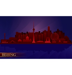 Beijing City Night Skyline