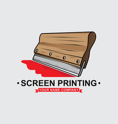 Logo Screen Printing Squeegee Design