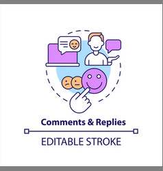 Comments And Replies Concept Icon