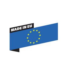 Made In Eu Europe Flag Ribbon