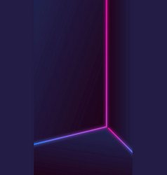 Pink And Purple Neon Lines On A Dark Social Story