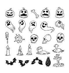 Set Of Halloween Elements