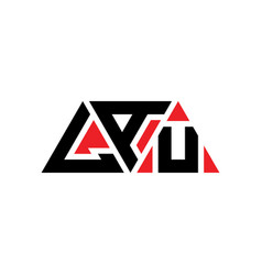 Lau Triangle Letter Logo Design With Triangle