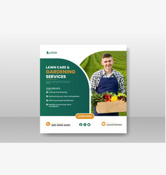 Organic Food Social Media Post Design Template