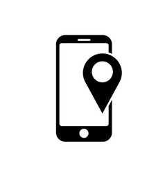 Phone Icon Telephone Symbol With Map