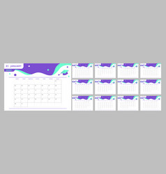 University Learning Program Desk Calendar Design