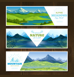 Alpine Meadows Banners Set