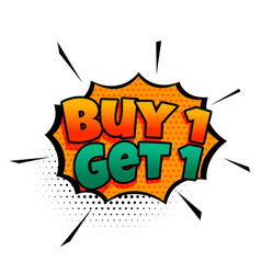 Buy One Get One Comic Style Sale Design