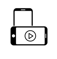 Phone Icon Telephone Symbol With Play Video