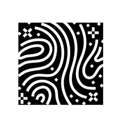 Psychedelic Visuals Rave Retro Glyph Icon