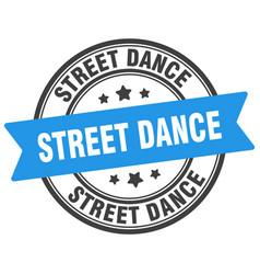 Street Dance Stamp Label