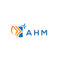 Ahm Credit Repair Accounting Logo Design On White