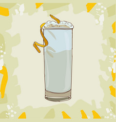 Ramos Gin Fizz Cocktail Alcoholic Bar Drink Hand