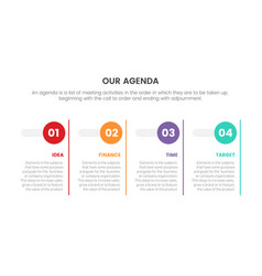 Agenda Infographic Concept For Slide Presentation