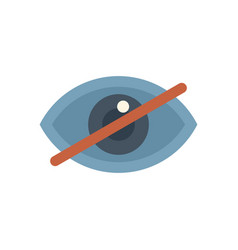 No Eye Icon Flat Web Contact