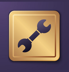 Purple Wrench Spanner Icon Isolated On