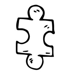 Puzzle Piece Doodle Icon