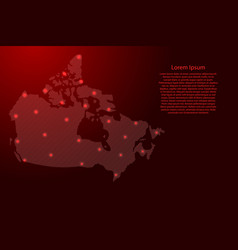 Canada Map From Red Pattern Slanted Parallel