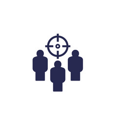 Hiring People Icon With A Target