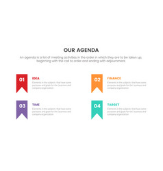 Agenda Infographic Concept For Slide Presentation